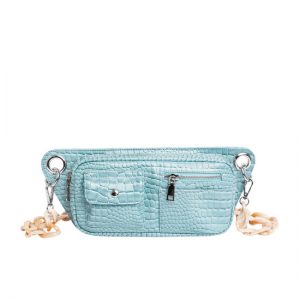 Veganbags Hvisk Brillay Croco Baby Blue