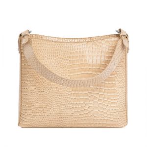 Veganbags Hvisk Amble Croco Light Beige