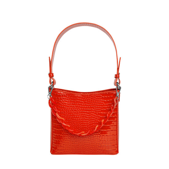 Veganbags Hvisk Amble Croco Small Orange/Red Veganbags Hvisk Amble Croco Small Orange/Red