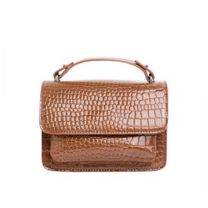 Veganbags Hvisk Renei Croco Tawny Brown