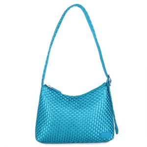 Veganbags Daniel Silfen Shoulder Bag Ulrikke Braided Blueberry