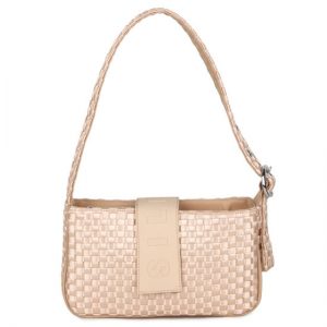 Veganbags Daniel Silfen Handbag Yasmin Braided Champagne