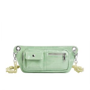 Veganbags Hvisk Brillay Croco Mint Green