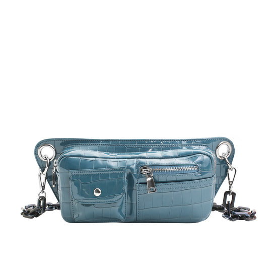 Veganbags Hvisk Brillay Croco Dark Blue Veganbags Hvisk Brillay Croco Dark Blue