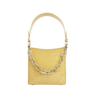 Veganbags Hvisk Amble Croco Small Sunkissed Yellow