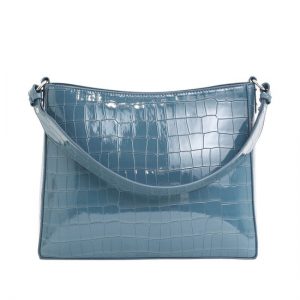 Veganbags Hvisk Amble Croco Dark Blue