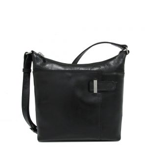 Claudio Ferrici Classico Hobobag Schoudertas Black
