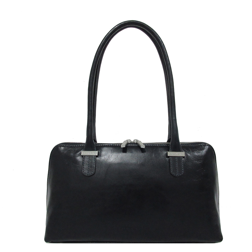 Claudio Ferrici Classico Shopper Schoudertas Navy Claudio Ferrici Classico Shopper Schoudertas Navy