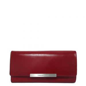 Claudio Ferrici Classico Tri-Fold Portemonnee L Red