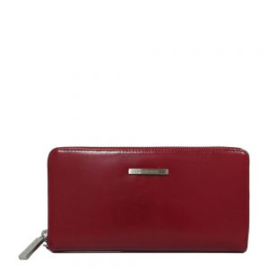Claudio Ferrici Classico Ziparound Portemonnee Red