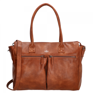 Charm London Chelsea Shopper 15.6" Cognac