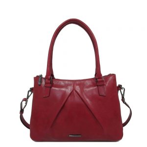 Claudio Ferrici Pelle Vecchia Dames Schoudertas Red