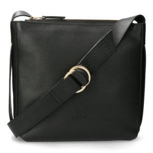 Fred de la Bretoniere Shoulderbag soft grain leather black