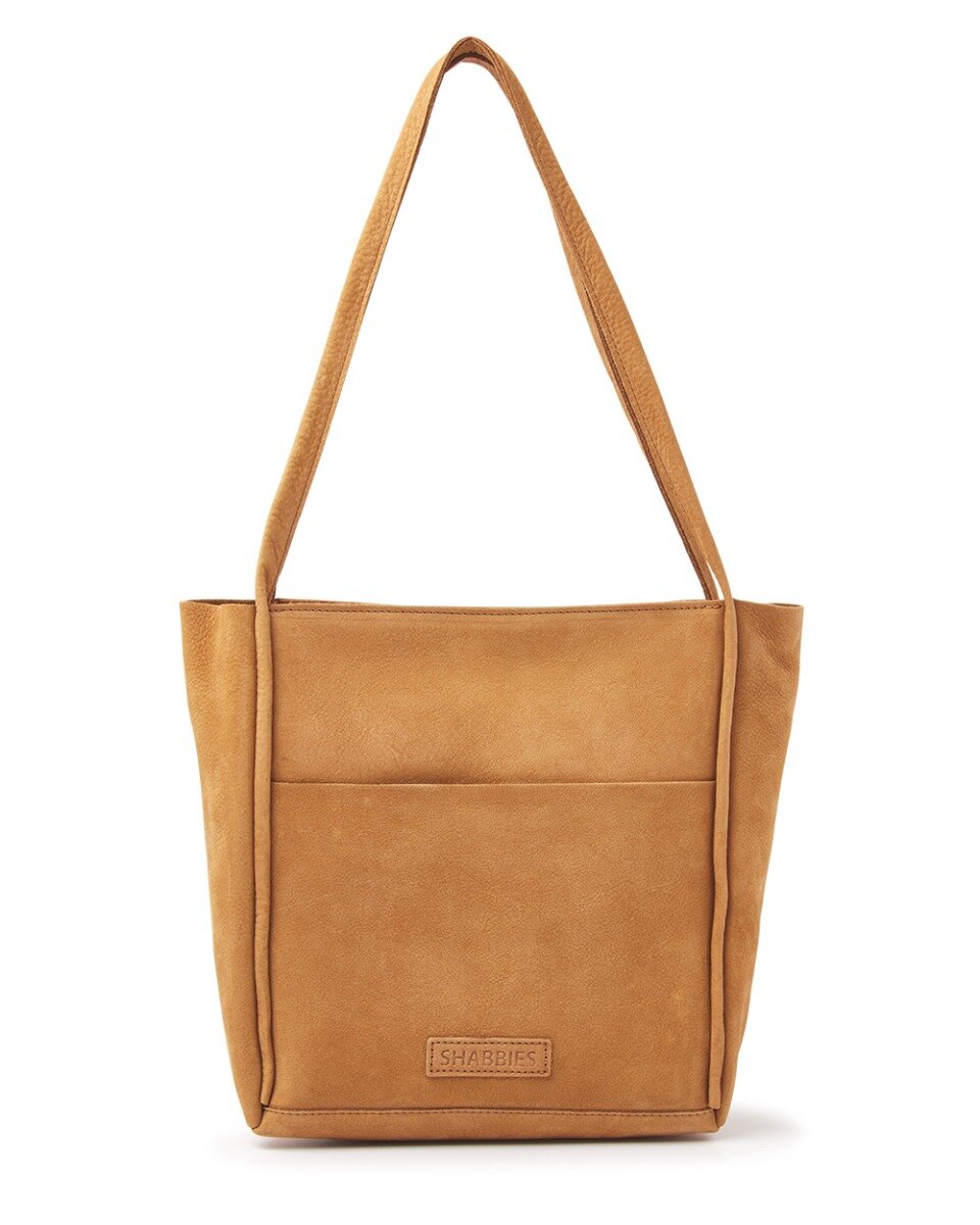 Shabbies Schoudertas geschuurd leer bruin Shabbies Schoudertas geschuurd leer bruin