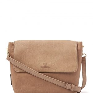 Fred de la Bretoniere Crossbody heavy grain leather light brown