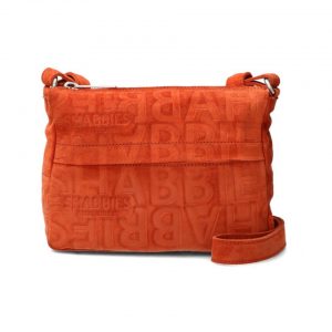 Shabbies Roodbruine suède schoudertas