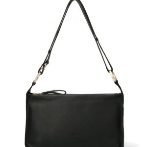 Fred de la Bretoniere Crossbodytas glad leer zwart