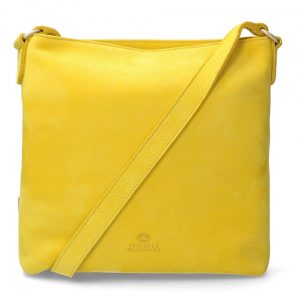 Fred de la Bretoniere Cross body grain leather yellow