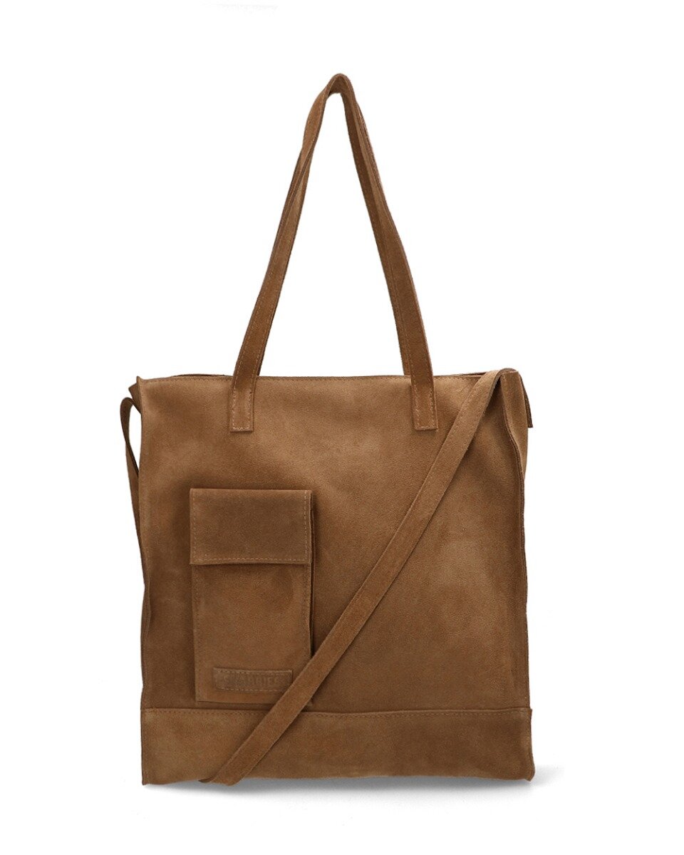 Shabbies Grote shopper suède bruin Shabbies Grote shopper suède bruin