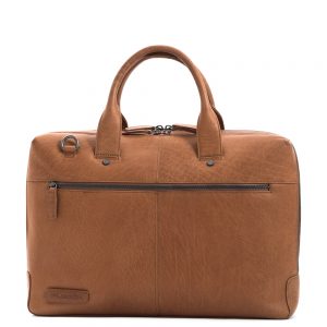 Plevier Flint Laptoptas 2-Vaks 15.6" Cognac