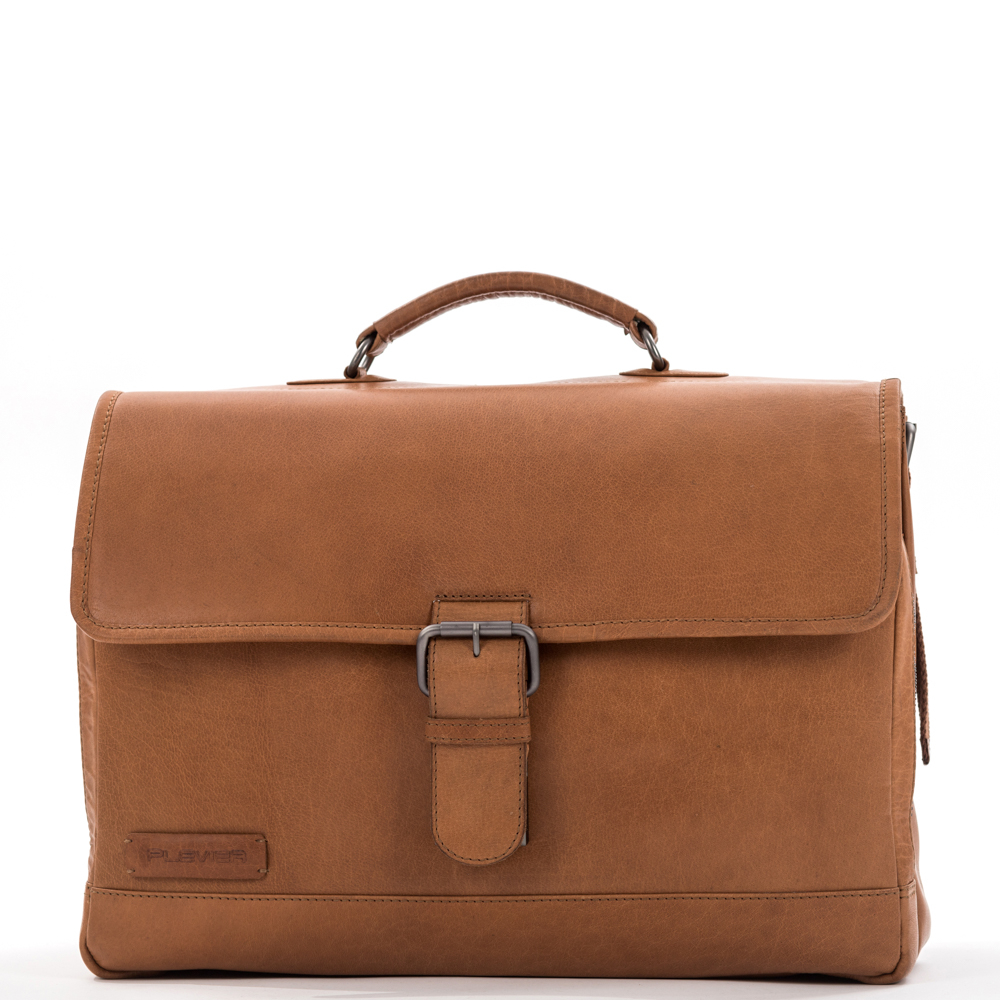 Plevier Quartz Aktetas 1-Vak 15.6" Cognac Plevier Quartz Aktetas 1-Vak 15.6" Cognac