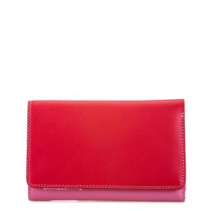Mywalit Medium Tri-Fold Wallet Outer Zip Portemonnee Ruby