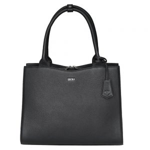 Socha Diamond Leather Businessbag 10-14" Black
