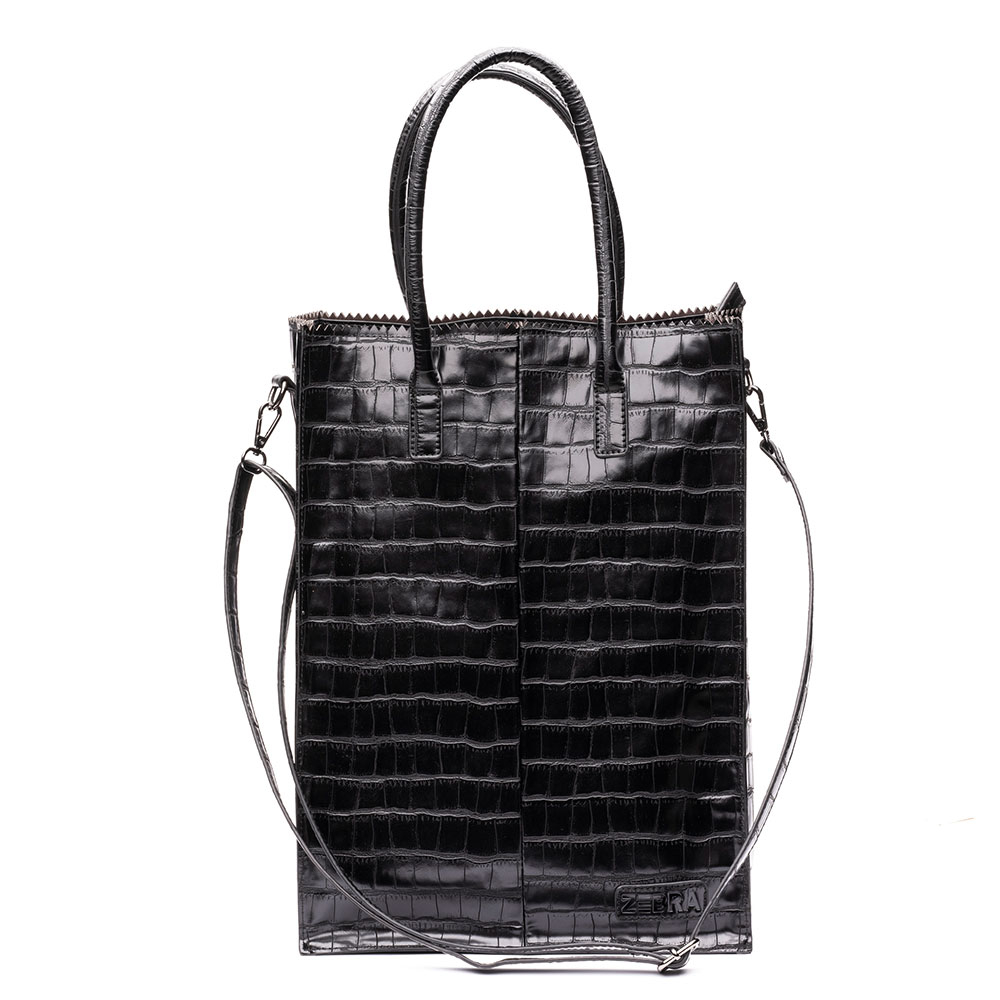 Zebra Trends Natural Bag Rosa XL Croco Black Zebra Trends Natural Bag Rosa XL Croco Black