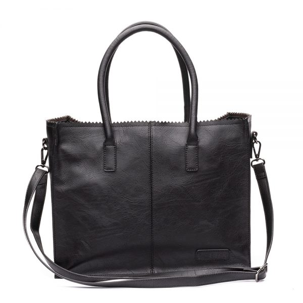 Zebra Trends Natural Bag Kartel Lisa Kunstleer Black