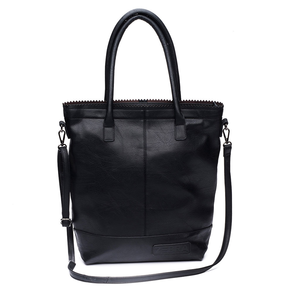 Zebra Trends Natural Bag Kartel Rits Kunstleer Black Zebra Trends Natural Bag Kartel Rits Kunstleer Black