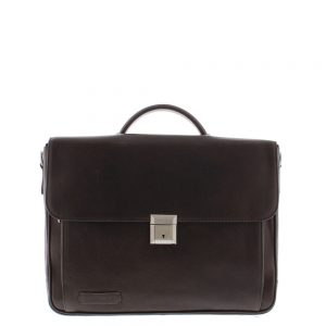 Plevier Norrmalm Laptoptas 2-Vaks 15.6" Dark Brown