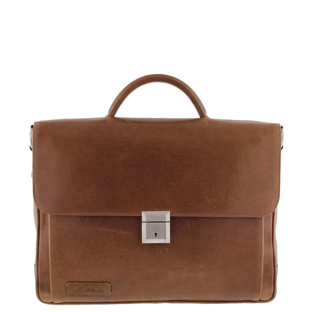 Plevier Norrmalm Laptoptas 2-Vaks 15.6" Cognac Plevier Norrmalm Laptoptas 2-Vaks 15.6" Cognac
