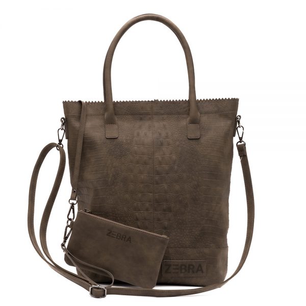 Zebra Trends Natural Bag Kartel Rits Croco Army