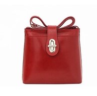 Rode lederen tas Mylenna