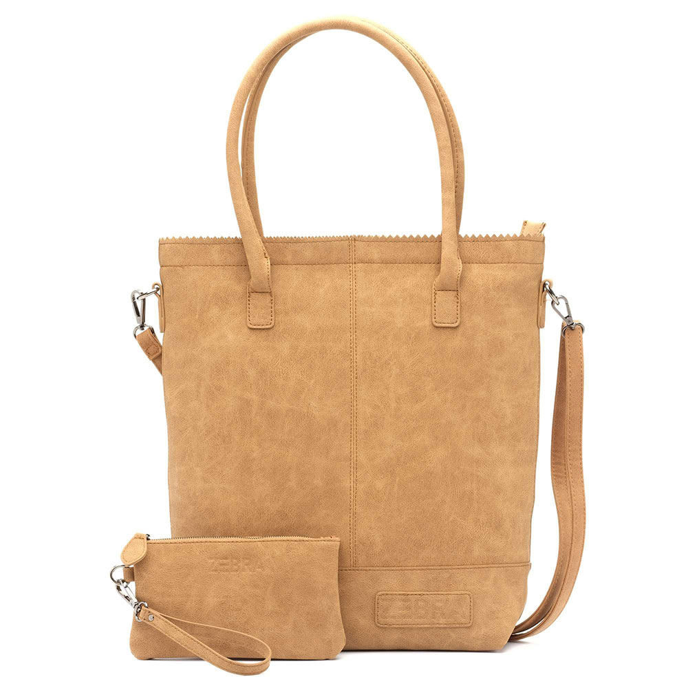 Zebra Trends Natural Bag Kartel Rits Light Camel Zebra Trends Natural Bag Kartel Rits Light Camel
