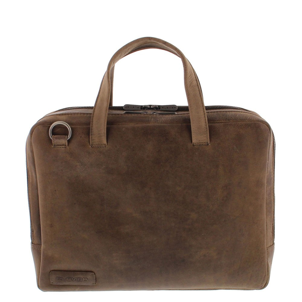Plevier Midlothian Toploader Laptoptas 2-Vaks 14.1" Taupe Plevier Midlothian Toploader Laptoptas 2-Vaks 14.1" Taupe