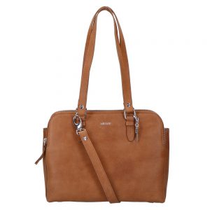 LouLou Essentiels Robuste Handtas Silver Cognac