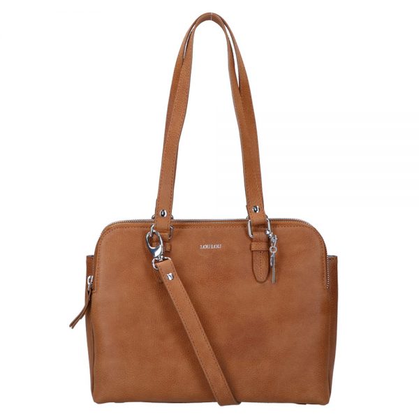LouLou Essentiels Robuste Handtas Silver Cognac