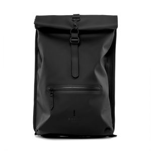 Veganbags Rains Roll Top Backpack Black