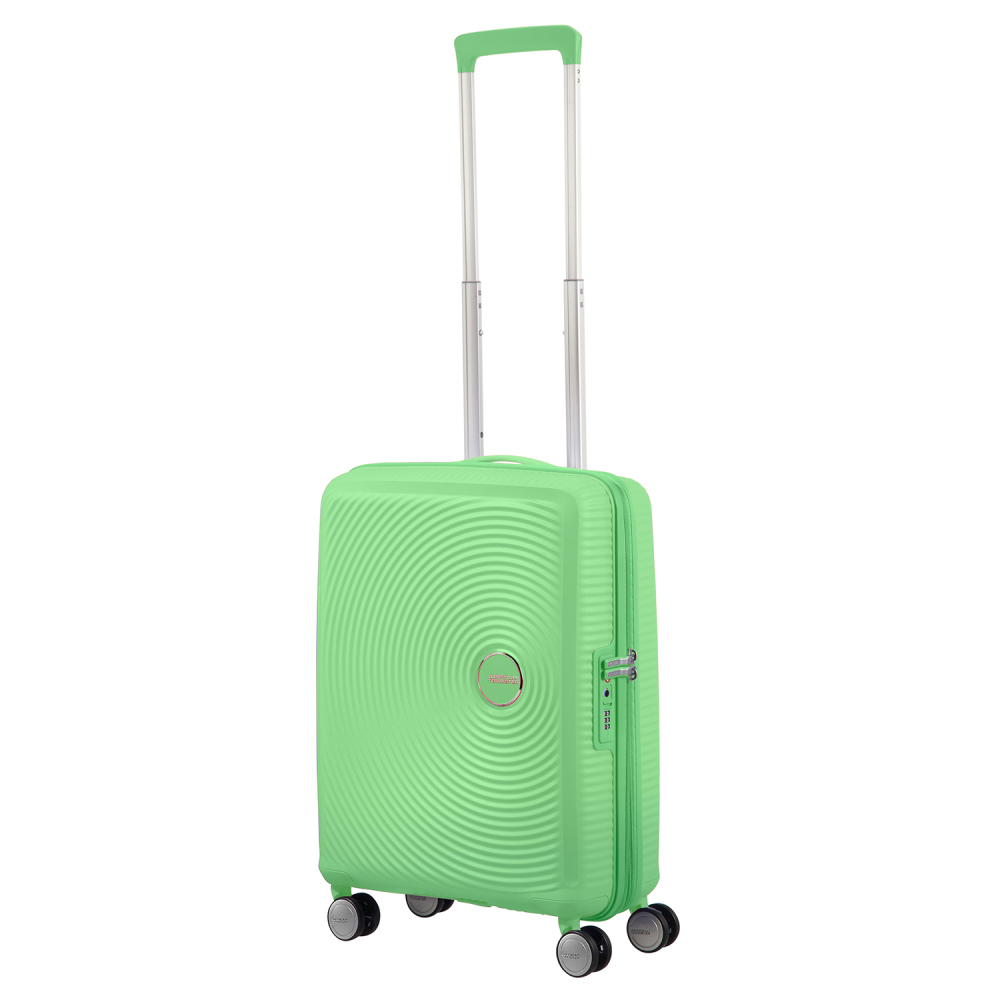 American Tourister Soundbox Spinner 55 Expandable Spring Green American Tourister Soundbox Spinner 55 Expandable Spring Green