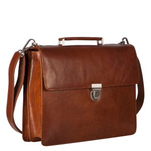 Leonhard Heyden Cambridge Medium Aktetas Cognac