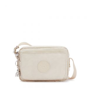 Kipling Abanu Mini Crossbody Ivory Cloud Jaquard