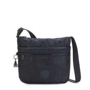 Kipling Arto Schoudertas Satin Camo Blue