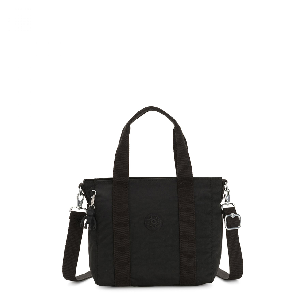Kipling Asseni Mini Schoudertas Black Noir Kipling Asseni Mini Schoudertas Black Noir