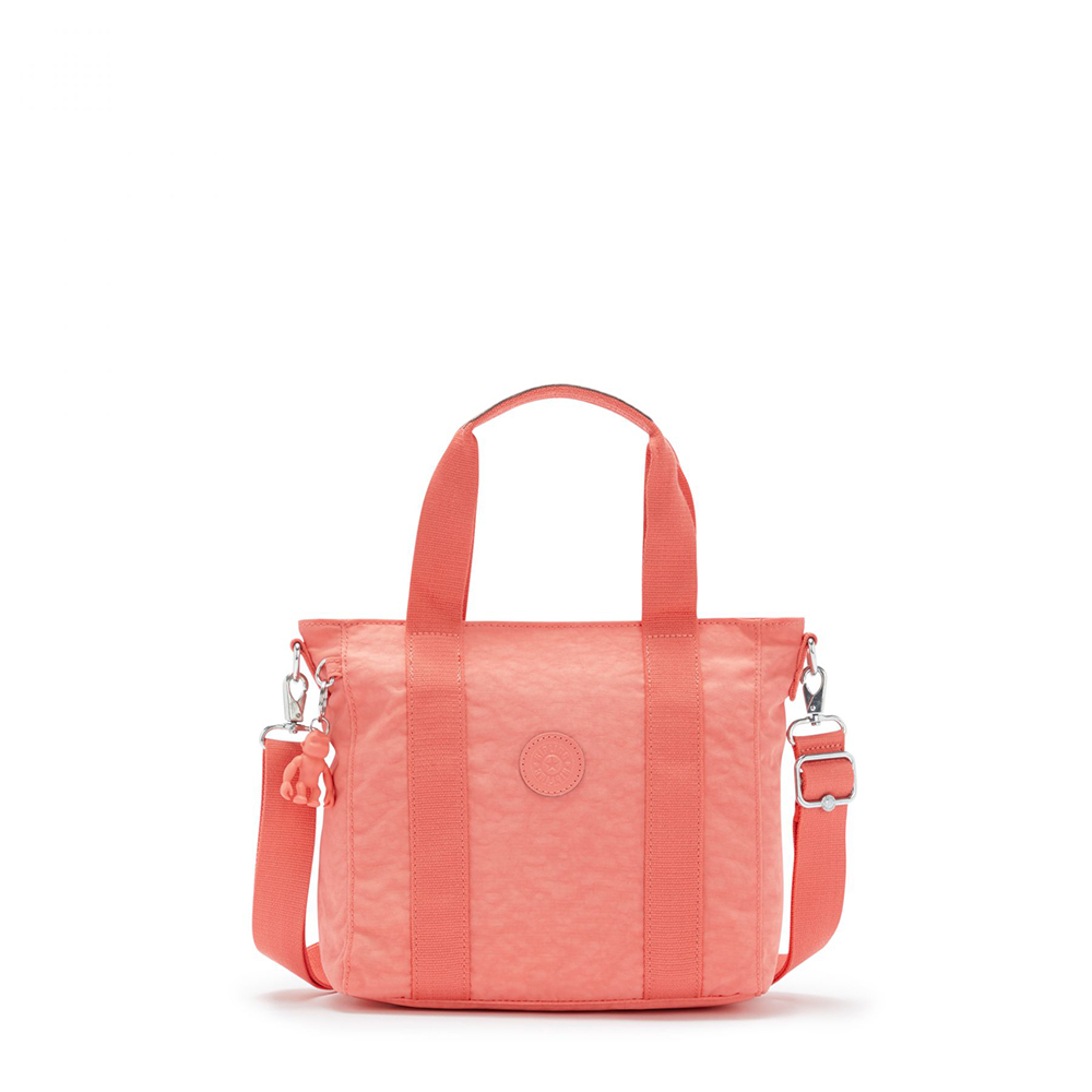 Kipling Asseni Mini Schoudertas Fresh Coral Kipling Asseni Mini Schoudertas Fresh Coral