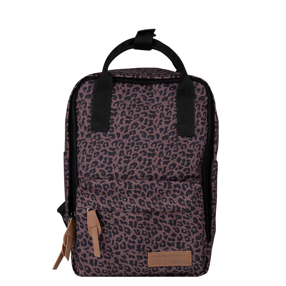 Little Indians Kids Leo Backpack Leopard Brown Little Indians Kids Leo Backpack Leopard Brown