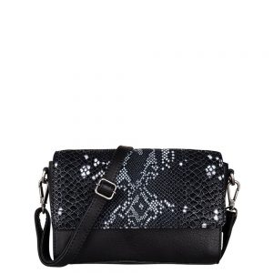 Cowboysbag X Bobbie Bodt Bag Topaz Schoudertas Snake Black And White