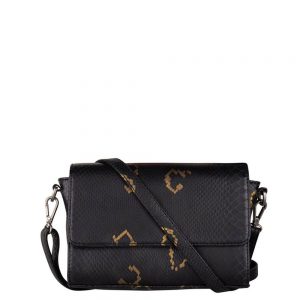 Cowboysbag X Bobbie Bodt Bag Topaz Schoudertas Snake Black And Gold