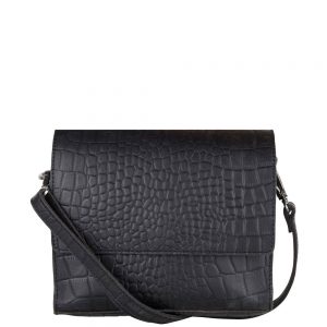 Cowboysbag X Bobbie Bodt Bag Sapphire Schoudertas Croco Black
