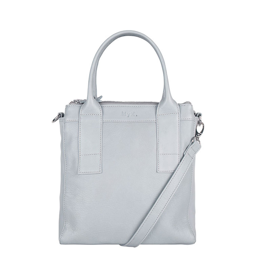 MyK Bag Ivy Schoudertas Silver Grey MyK Bag Ivy Schoudertas Silver Grey